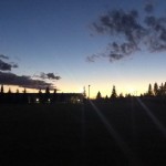 Rec Centre Field at Night - Rachel Neustaeter